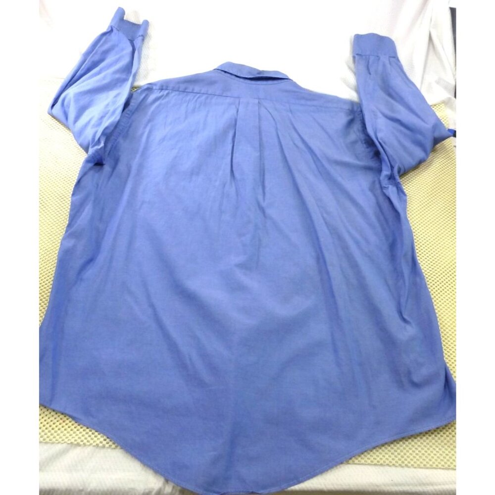 Brooks Brothers Original Polo Button Down Chambray Blue Dress Shirt 17-35 USA - Picture 2 of 9